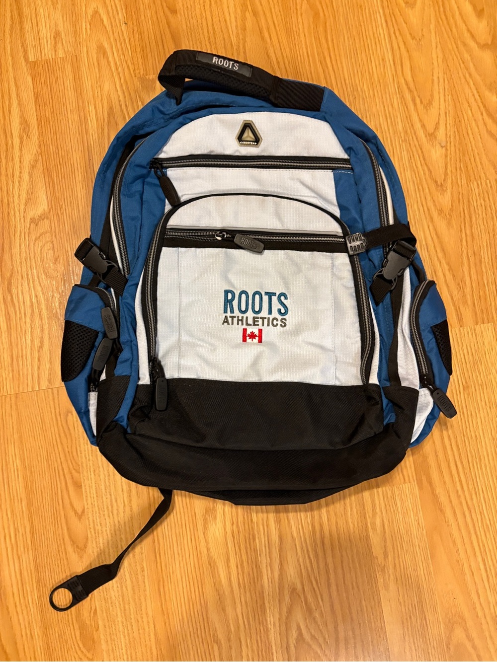 Roots Athletic Blue and Light Gray Men's Backpack